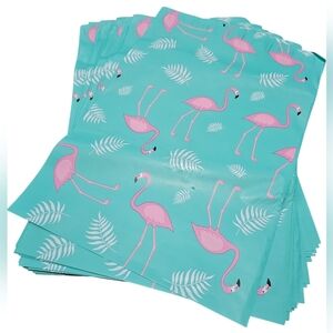 Flamingo Print Poly Mailers Self Sealing. 50 Count, 10" x 13"